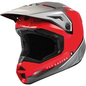 Fly Racing Helm Ece Kinetic Vision Rot-Grau