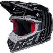 Bell Moto-9S Flex Sprint Helm - Matt/Glänzend Schwarz/Grau