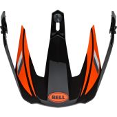 BELL MX-9 Adventure Mips Ersatz-Helmschild - Alpine Glanz Schwarz/Orange