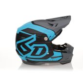 6D Motocross-Helm Atr-2 Torque Cyan/Grau Matte