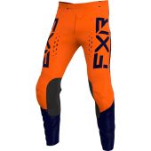 FXR Jugend Clutch Pro MX Motocross-Hose Orange/Dunkel Blau