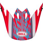 BELL MX-9  Mips Off-Road Helmschild - Offset Matte Blau/Weiß
