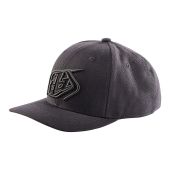 Troy Lee Designs Curved Snapback Cap Crop Grey/Charcoal One Size