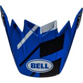BELL Moto-9S Flex Ersatz-Helmschild - Banshee Glanz Blau/Weiss