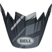 BELL Moto-9S Flex Ersatz-Helmschild - Banshee Satin Schwarz/Silber