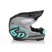6D Motocross-Helm Atr-2 Delta Teal Matte