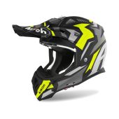 Airoh Motocross-Helm Aviator Ace Swoop Gelb
