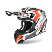 Airoh Motocross-Helm Aviator Ace Swoop Weiß