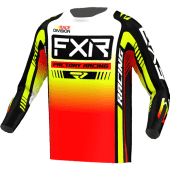 FXR Clutch Pro Mx Shirt Schwarz/Weiß/Hivis