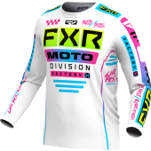 FXR Podium Gladiator Mx Motocross-Shirt Weiss/Candy