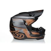 6D Motocross-Helm Atr-2 Mach Bronze/Grau/Schwarz Glänzend