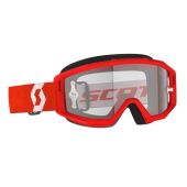 Scott Primal Transparent Motocross-Brille - Rot/Transparent Works