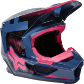 Fox V1 DIER Motocross-Helm für Jugend Dunkel blau