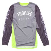 Troy Lee Designs GP Pro Jersey, Boltz, Silver/Glo Green, Youth
