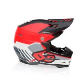 6D Motocross-Helm Atr-2 Target Rot