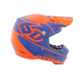 6D Motocross-Helm Atr-2 Core Orange/Blau