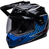 BELL Mx-9 Adventure Mips Motocross-Helm - Dalton Gloss Schwarz/Blau