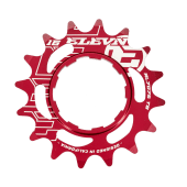 Cog aluminum Elevn 16 T red (shimano)