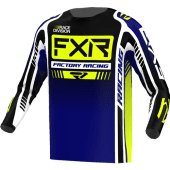 FXR Clutch Pro Mx Shirt Midnight/Hivis/Weiß