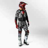 Fox Motocross-Kombi für Jugend 180 Peril Schwarz Rot
