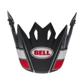 BELL MX-9 Twich Replica Helmschild Schwarz/Rot
