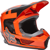 Fox V1 DIER Motocross-Helm für Jugend Fluo Orange