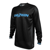 Motocross-Shirt Gear2win Schwarz Blau