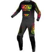 FXR Kinder Clutch Mx Schwarz/Sherbert Motocross-Kombis