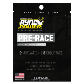 Ryno Power Pre-Race | Motivation und Energie Pre-Workout Supplement Combo Pack | Einzelportion (5 Kapseln)
