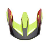 Fox 22 V1 Motocross-Helmvisier - Statk Rot/Gelb