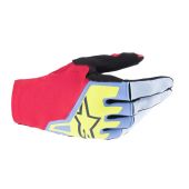 Alpinestars Motocross-Handschuhe Techstar Blau/Rot/Schwarz