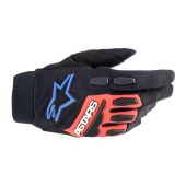 Alpinestars Full Bore Xt Motocross Handschuhe Schwarz Bright Rot Blau
