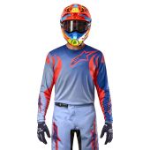 Alpinestars Motocross-Shirt Fluid Lucent Blau/Orange