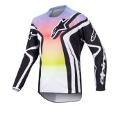 Alpinestars Jugend Racer Semi Motocross-Shirt Schwarz Multicolor
