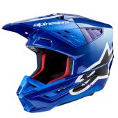 Alpinestars Motocross-Helm Sm5 Corp Blau