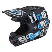 Troy Lee Designs GP Motocross-Helm Anarchy Dunkel Blau