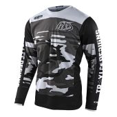 Troy Lee Designs GP Motocross-Shirt Formula Camo Schwarz / Grau