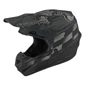 Troy Lee Designs SE4 POLYACRYLITE Motocross-Helm für Jugend Strike Grau / Silver