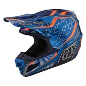 Troy Lee Designs SE5 ECE Composite Motocross-Helm Lowrider Blau