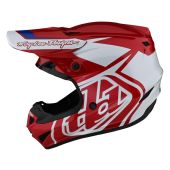 Troy Lee Designs Gp Motocross-Helm Overload Rot/Weiß
