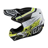 Troy Lee Designs Se4 Polyacrylite Mips Motocross-Helm Skooly Schwarz/Gelb