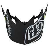 Troy Lee Designs SE4 Motocross-Helm Visor Skooly Schwarz/Gelb