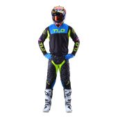 Troy Lee Designs Se Pro Fractura Schwarz/Flo Gelb Motocross-Kombi