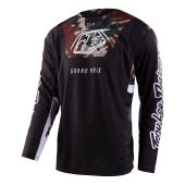 Troy Lee Designs Gp Pro Motocross-Shirt Blends Camo Schwarz/Grün