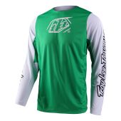 Troy Lee Designs Gp Pro Motocross-Shirt Icon Pro Grün/Weiß