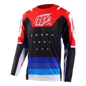 Troy Lee Designs Gp Pro Air Motocross-Shirt Apex Rot/Schwarz
