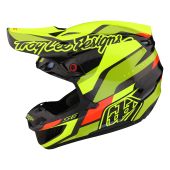 Troy Lee Designs Se5 Ece Carbon Mips Motocross-helm Omega Schwarz/Flo Gelb