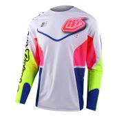 Troy Lee Designs Se Pro Motocross-Shirt Radian Weiß/Multi