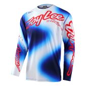 Troy Lee Designs Se Ultra Motocross-Shirt Lucid Weiß/Blau