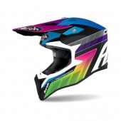 Airoh Jugend Motocross-Helm Wraap Prism Schwarz print